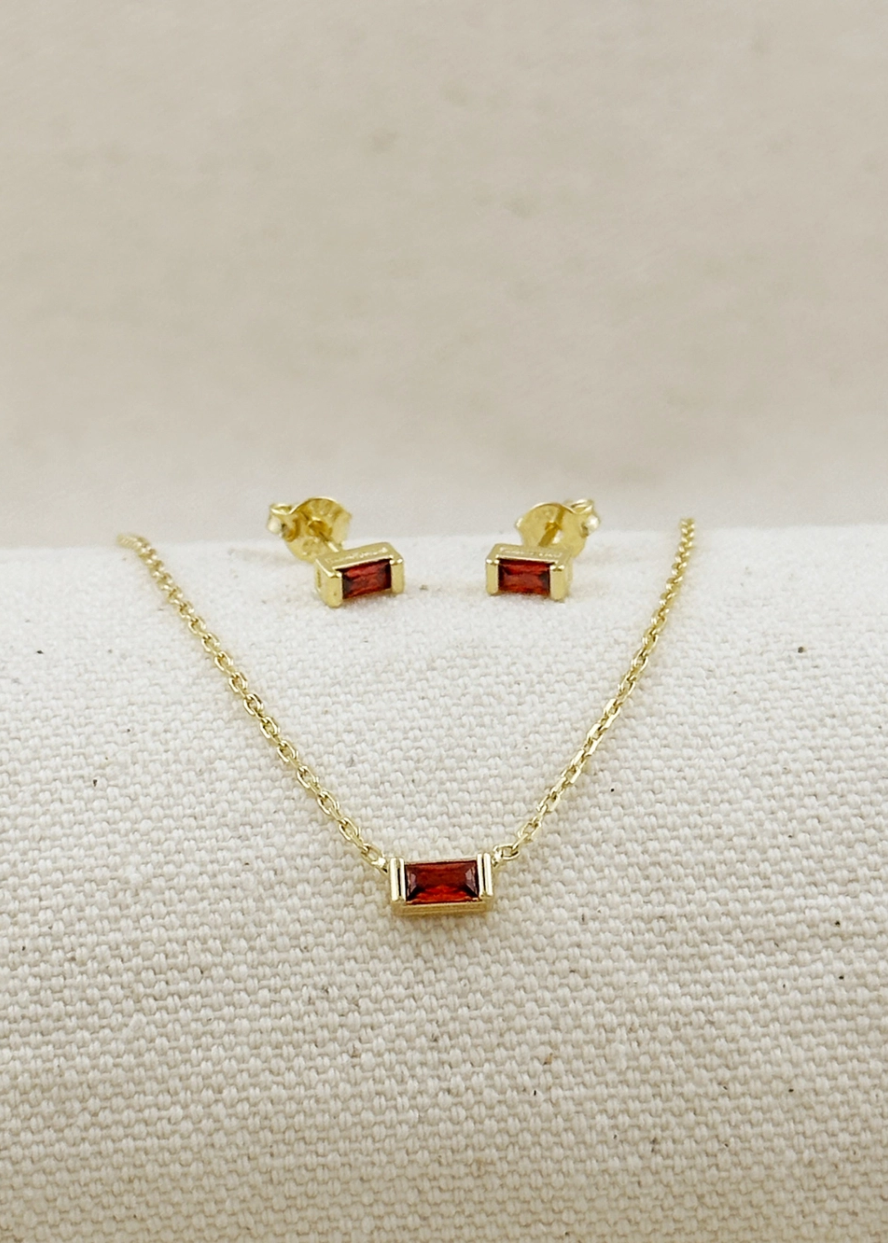 January birthstone earrings