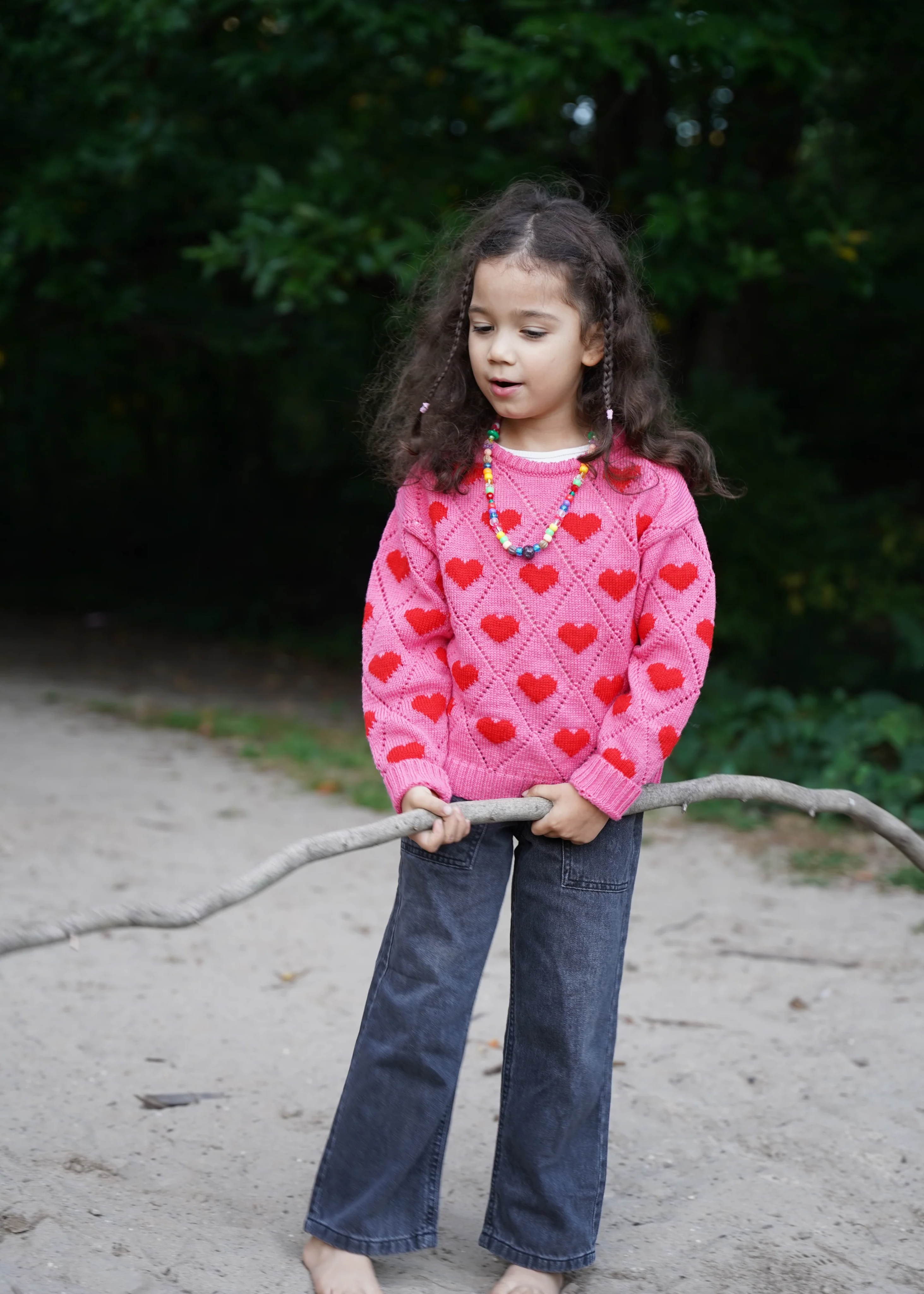 Kids love sweater, pink