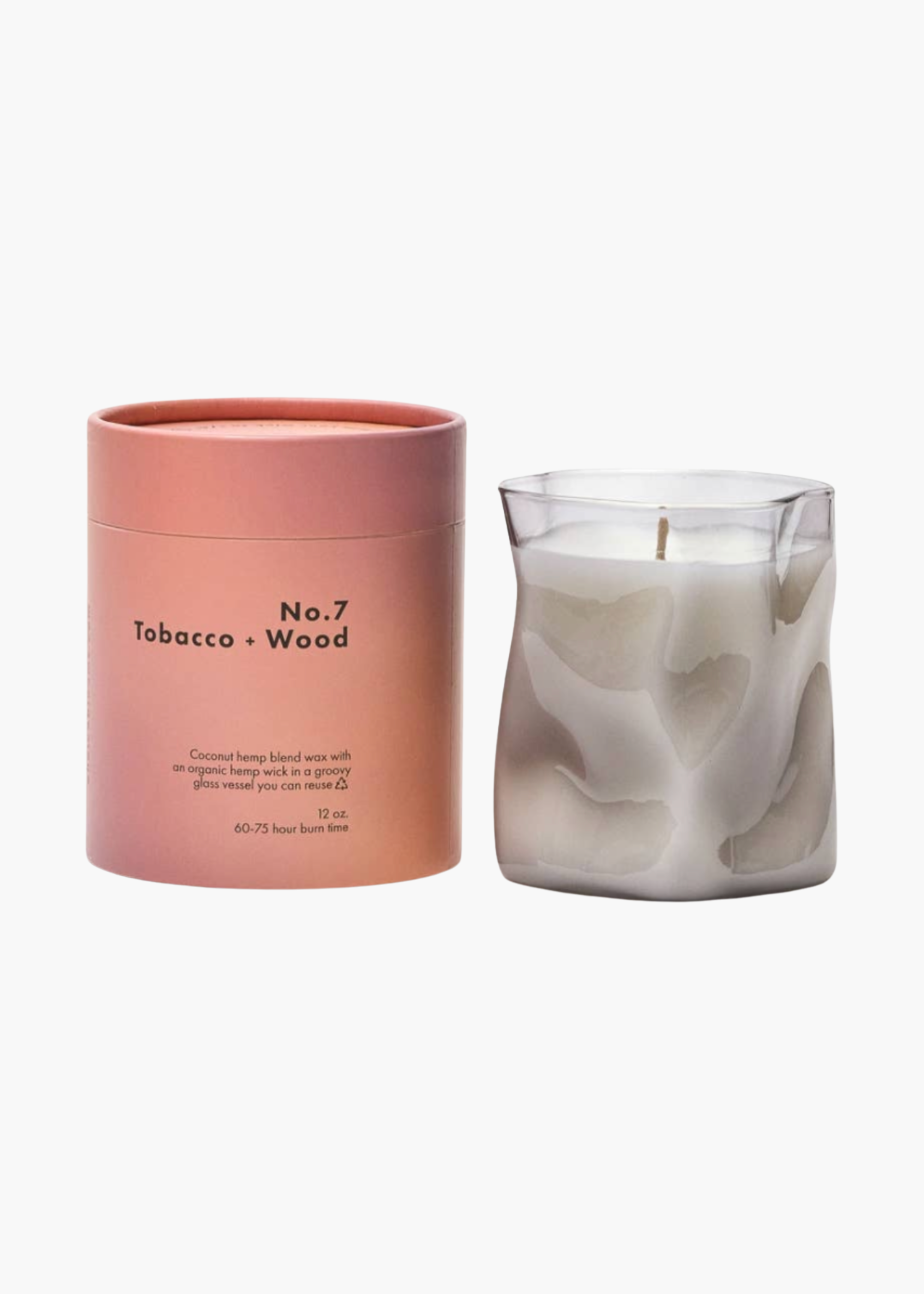 No. 7 tobacco + wood candle, 12 oz