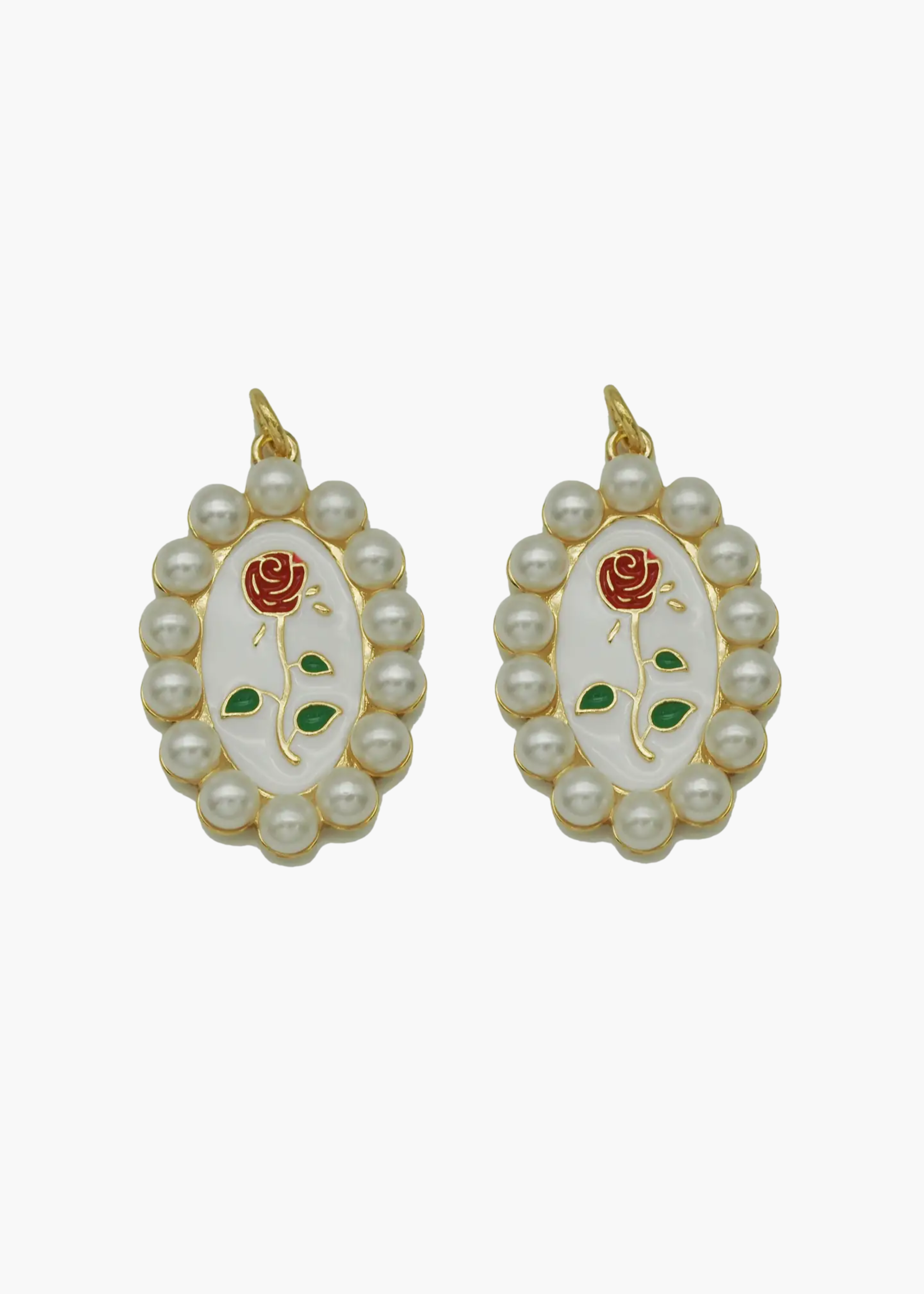Pearl rose charm