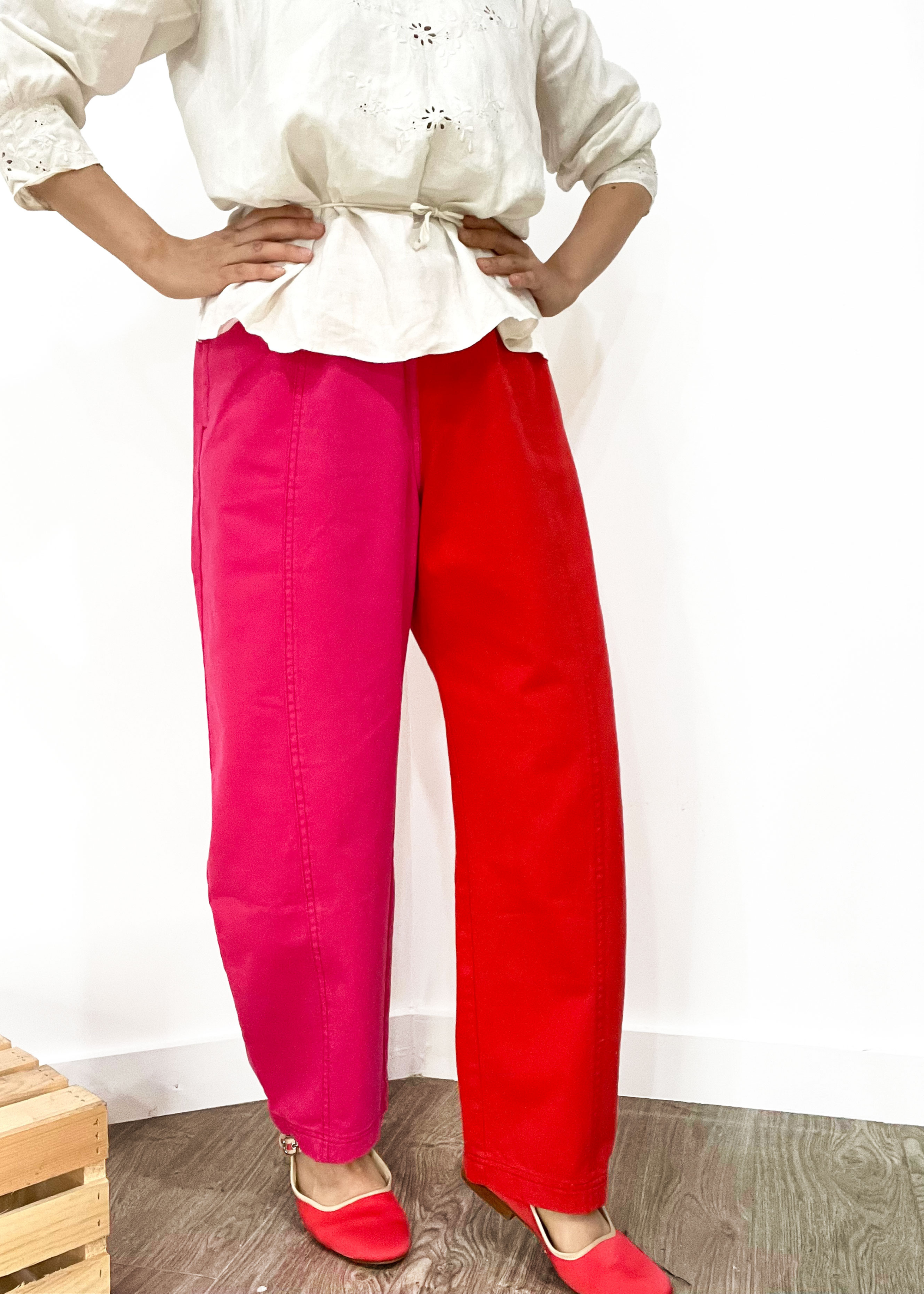 Janus pants II (with side pockets), pink