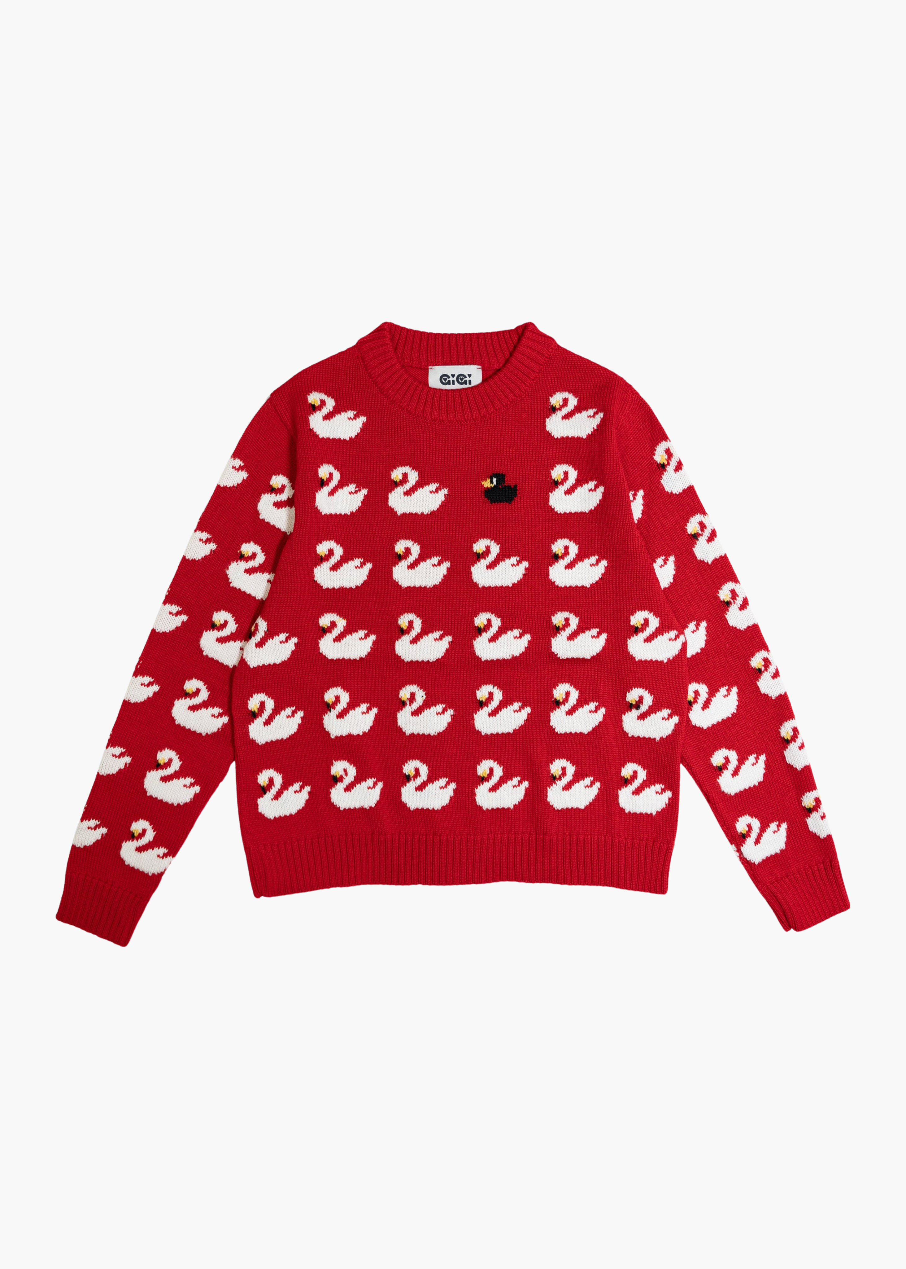 Ugly duckling sweater, red