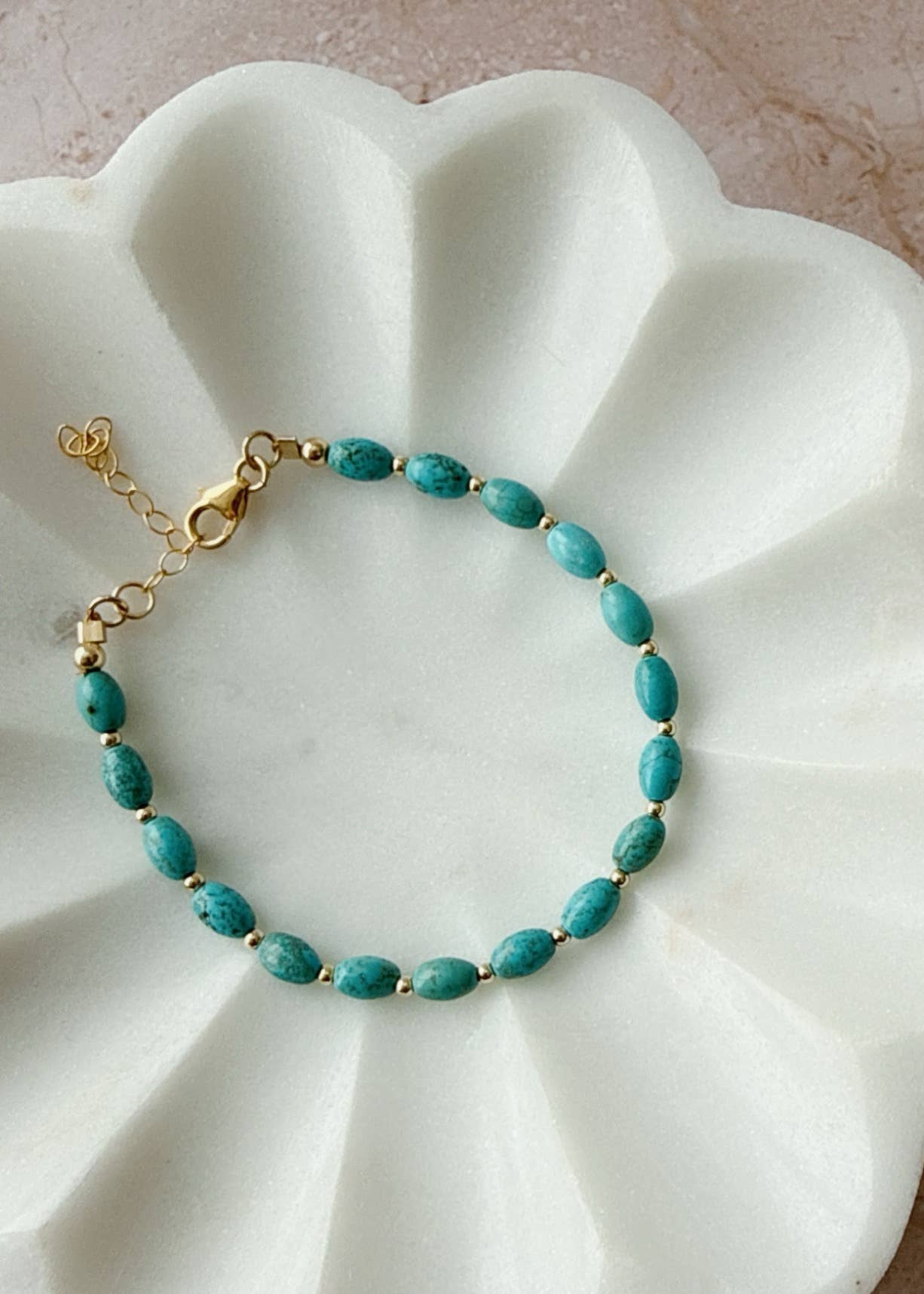 Wanderlust turquoise bracelet