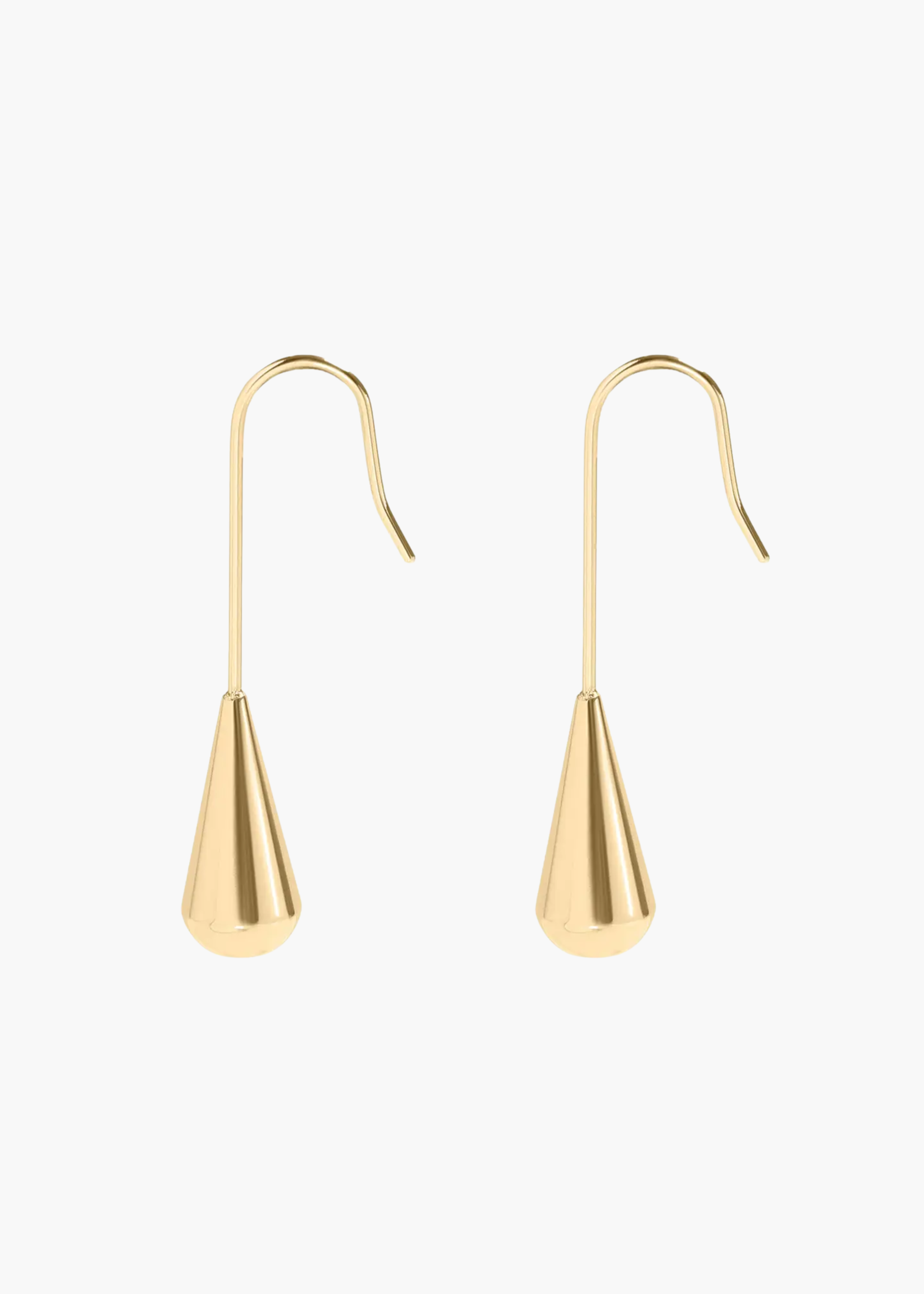 Drop earrings, gold
