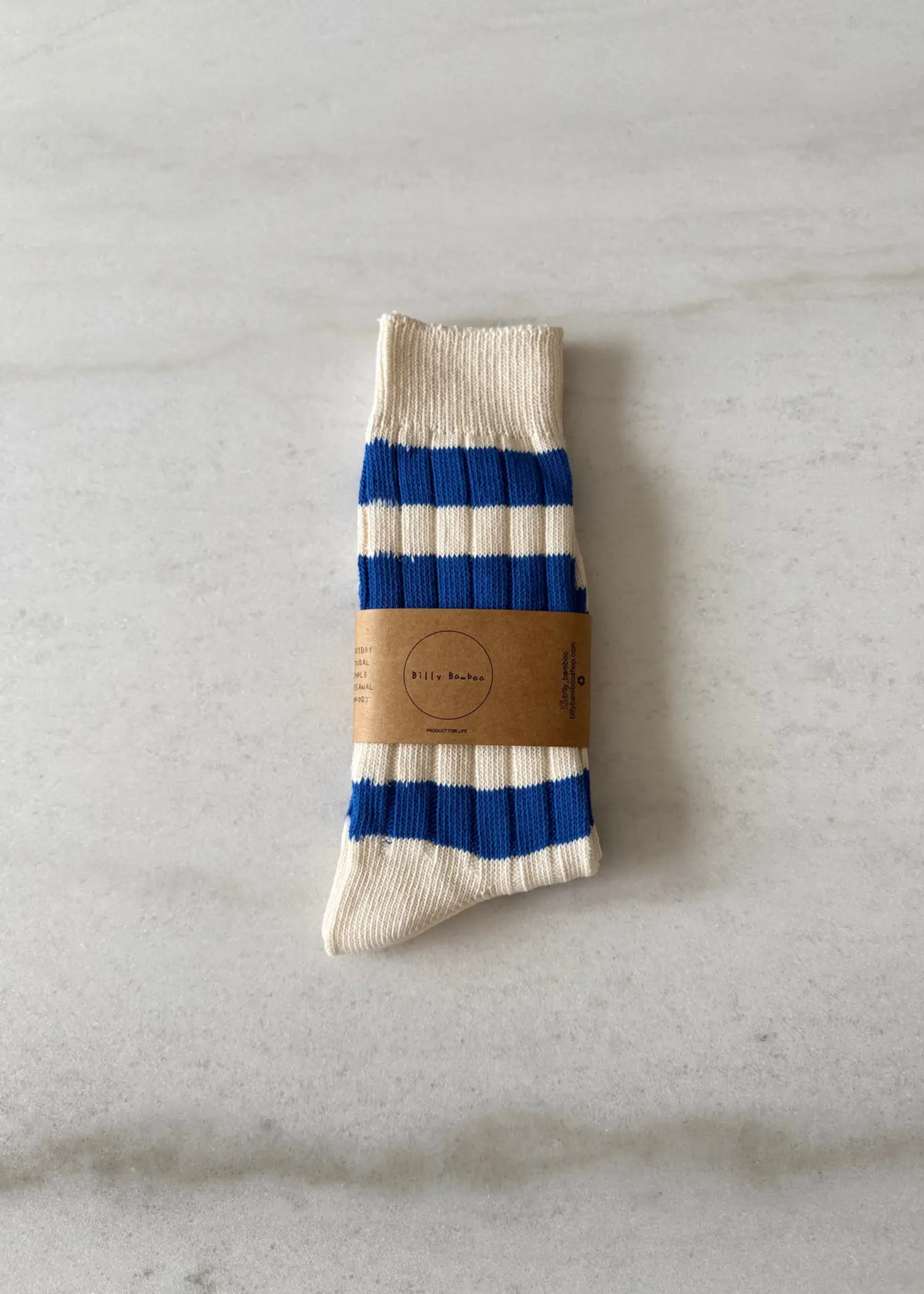 High socks, blue
