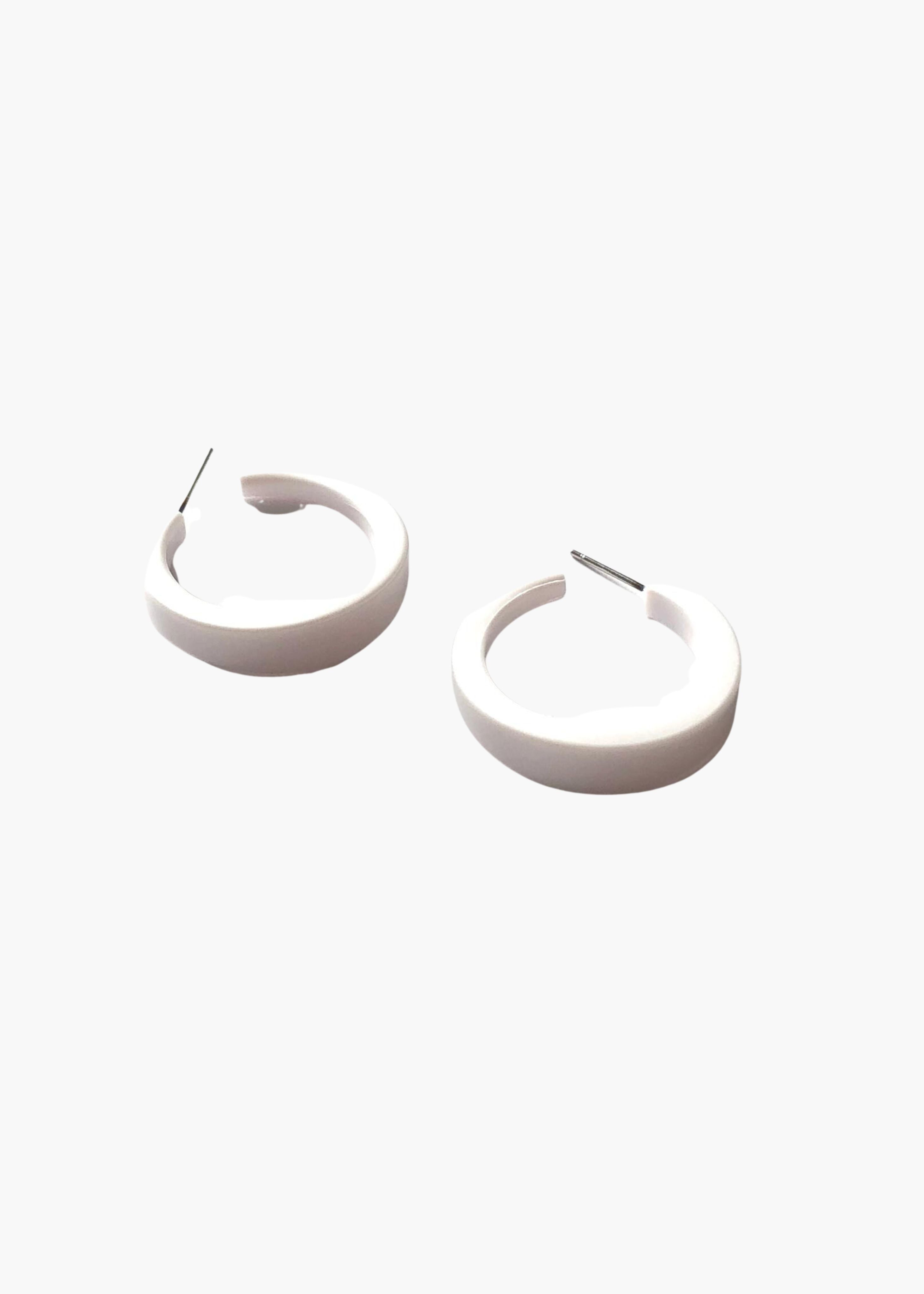 Lola hoops, white