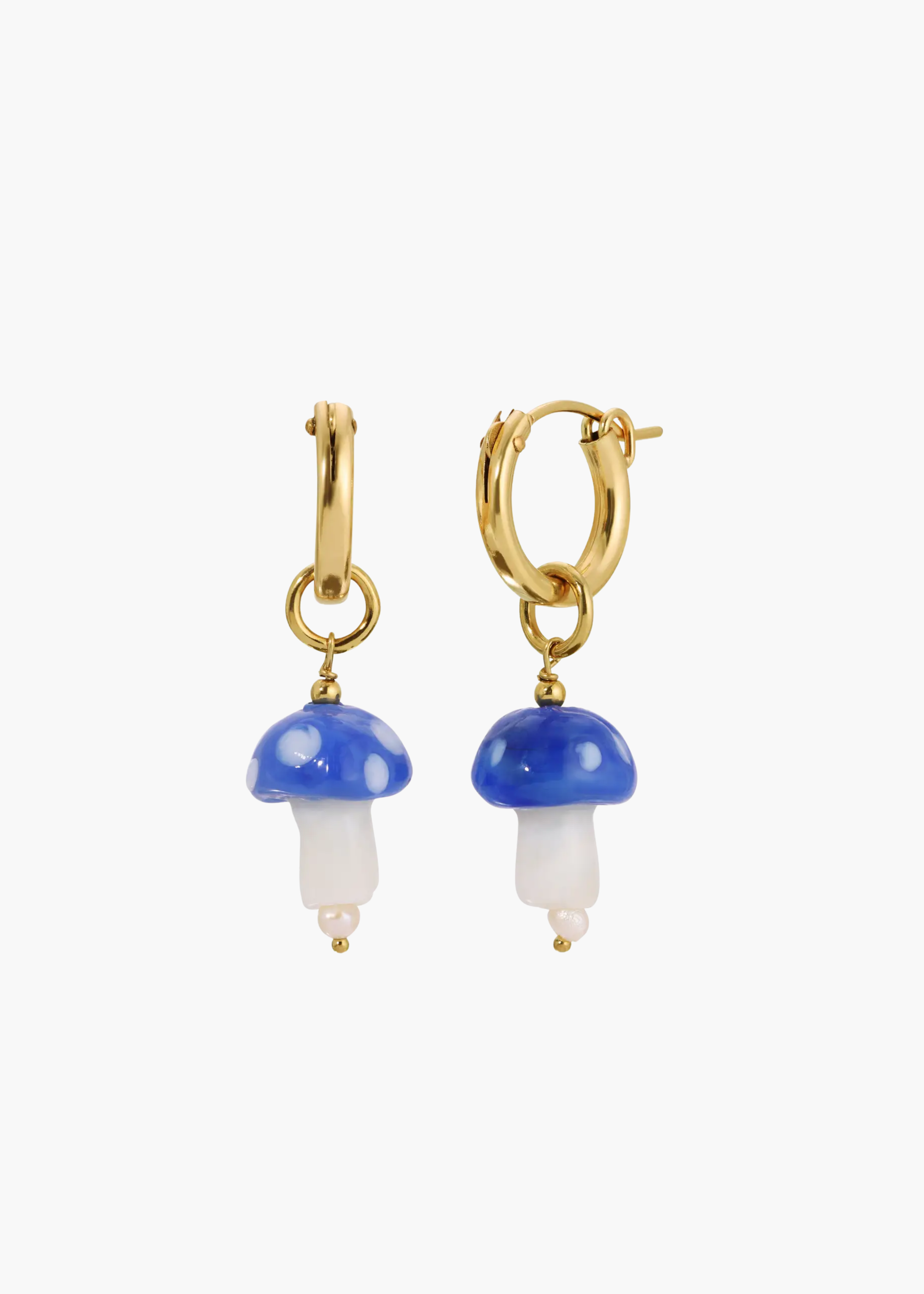 Botanik earrings, blue