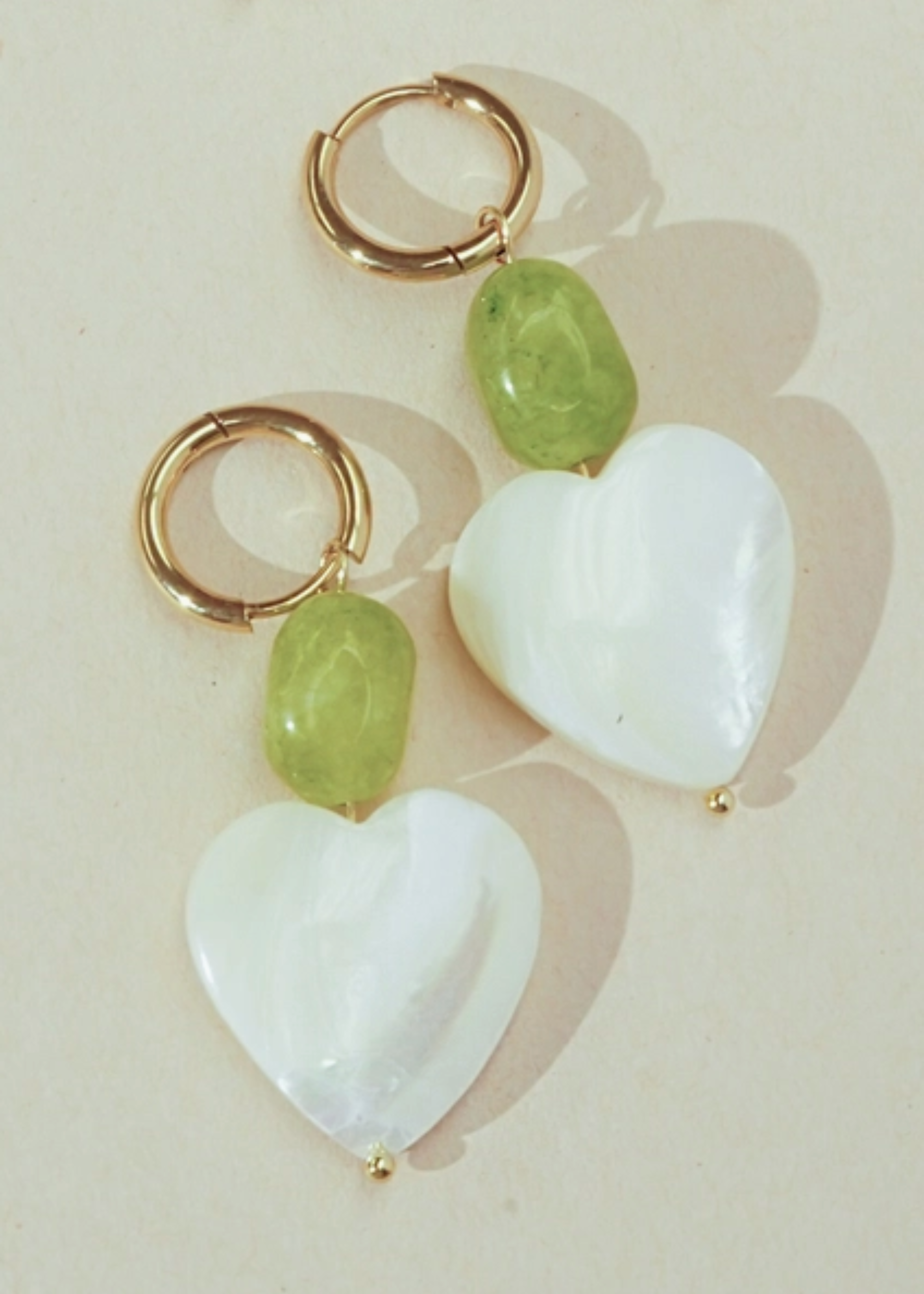 Blooming heart earrings