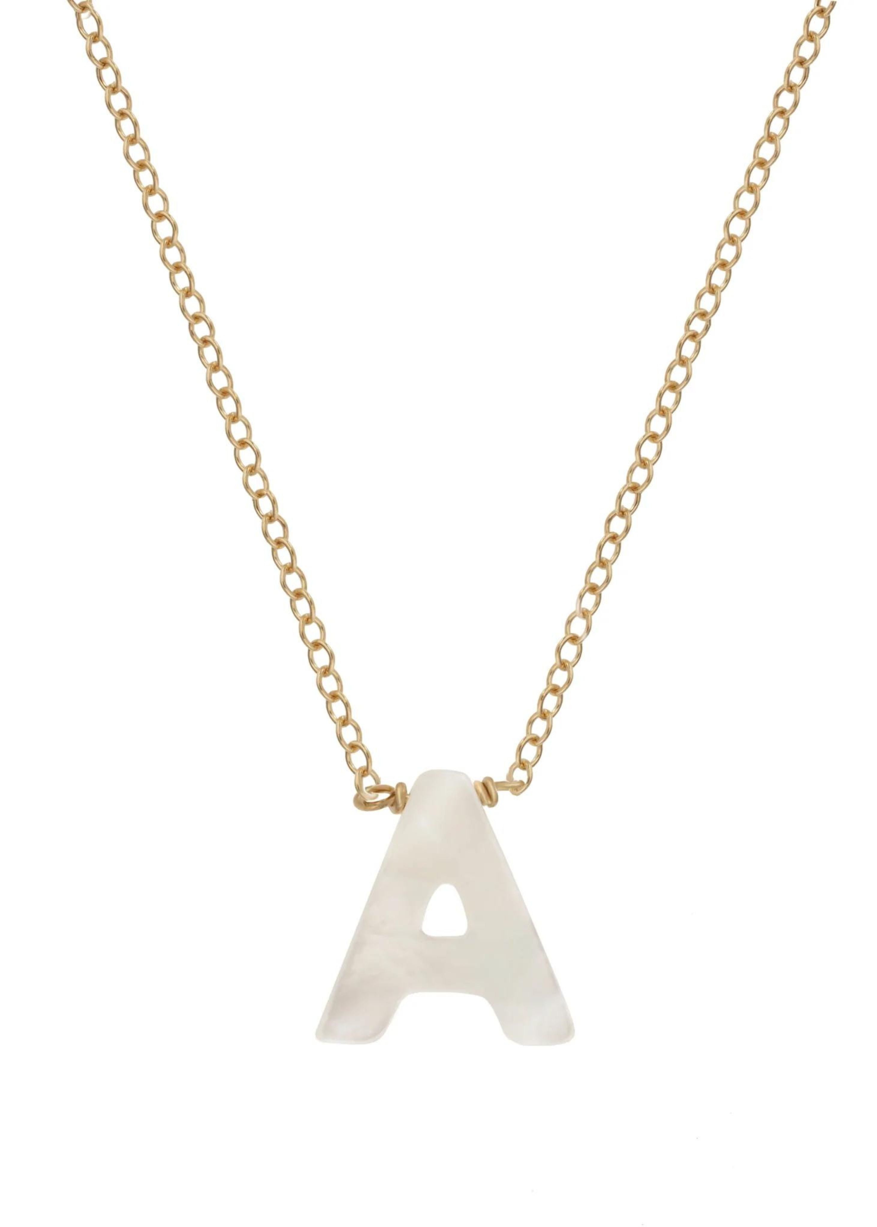 Dawn initial necklace