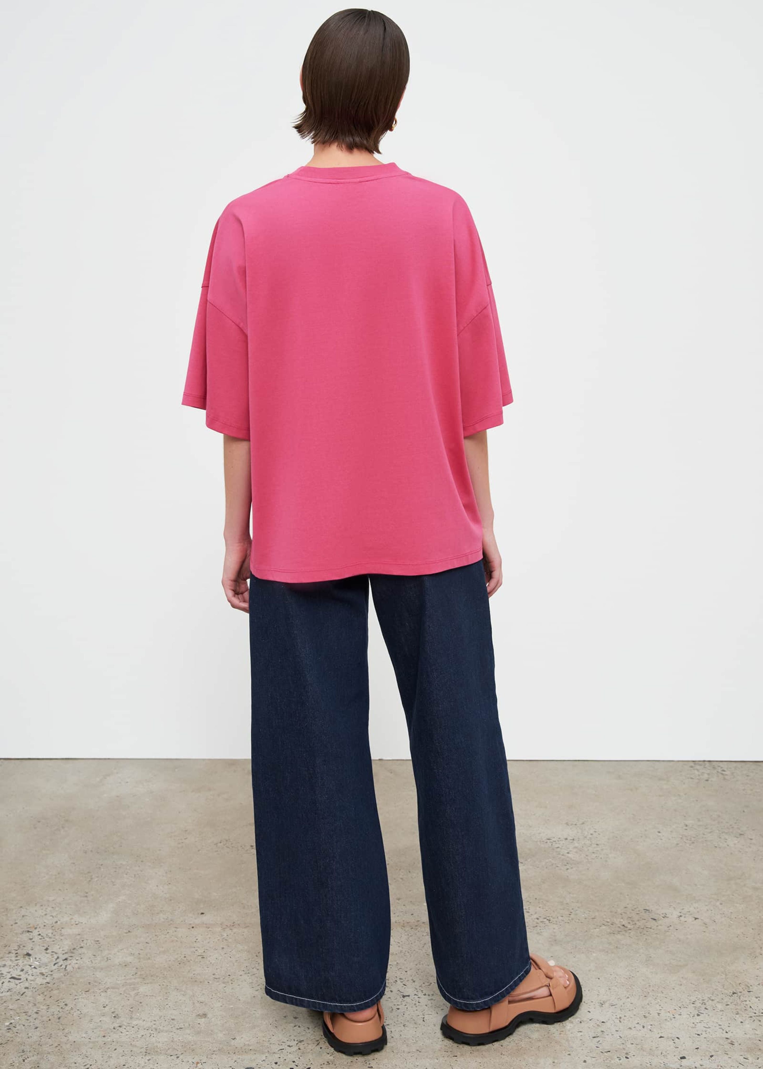 Oversized boxy tee, fuchsia