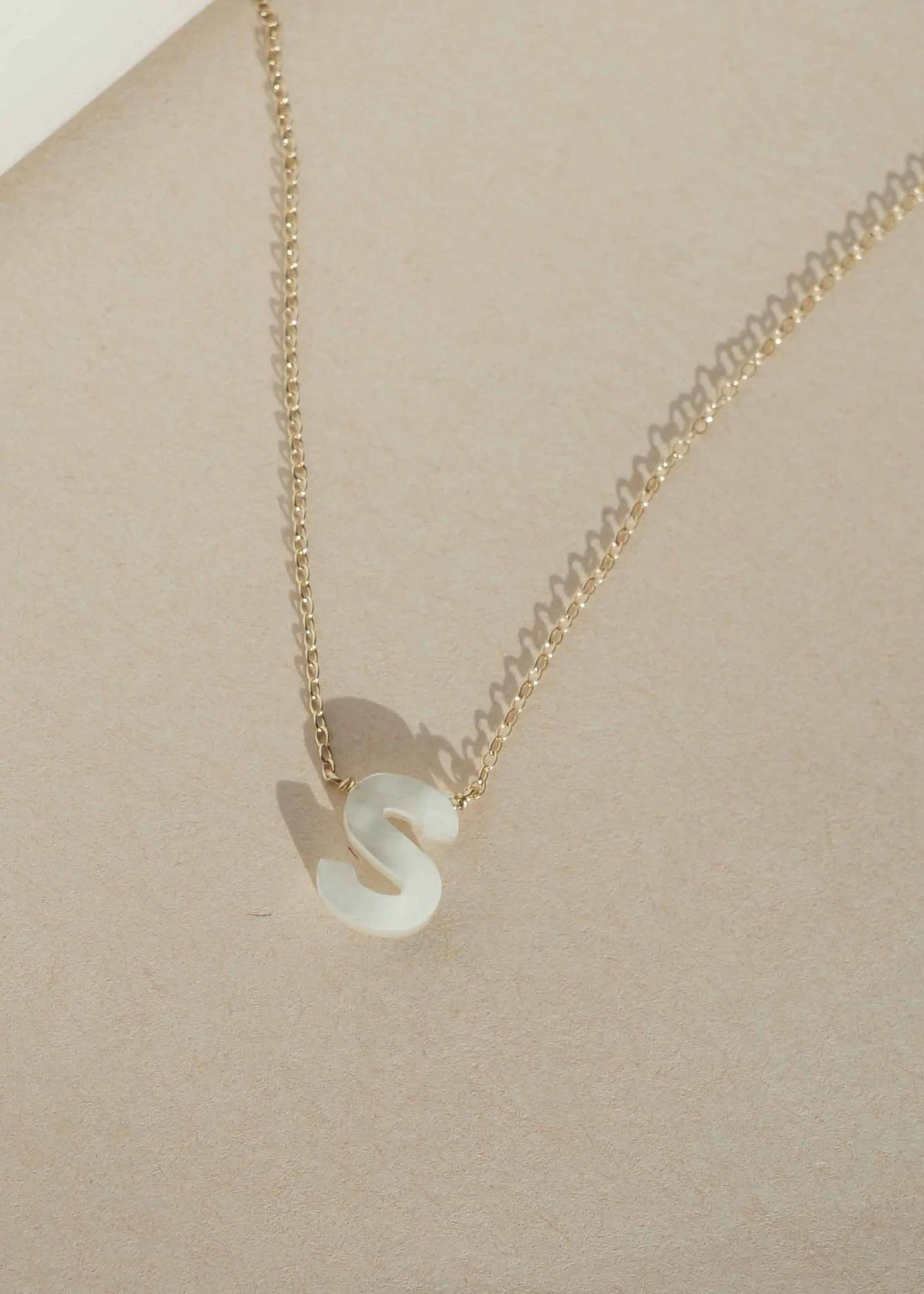Dawn initial necklace