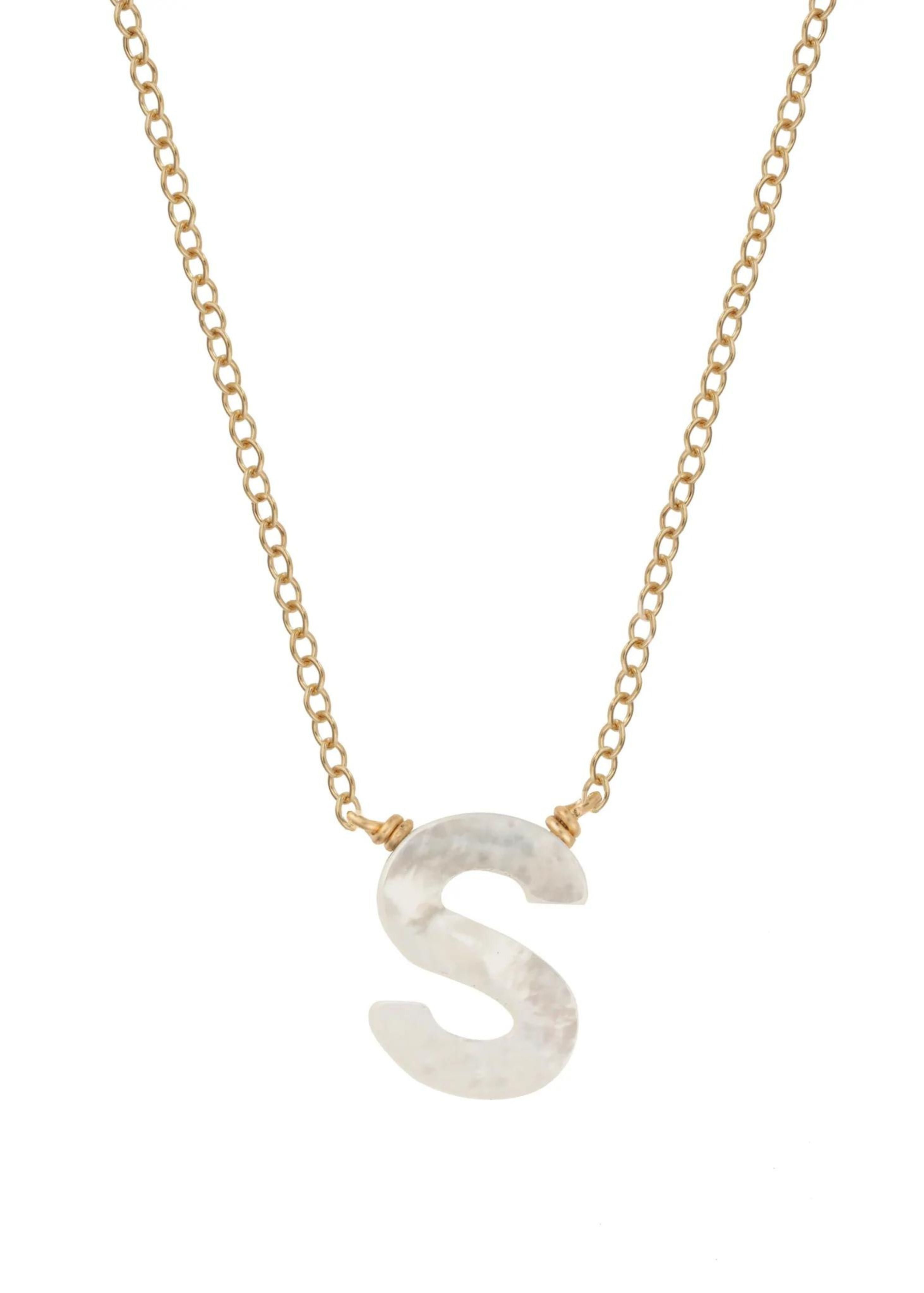 Dawn initial necklace