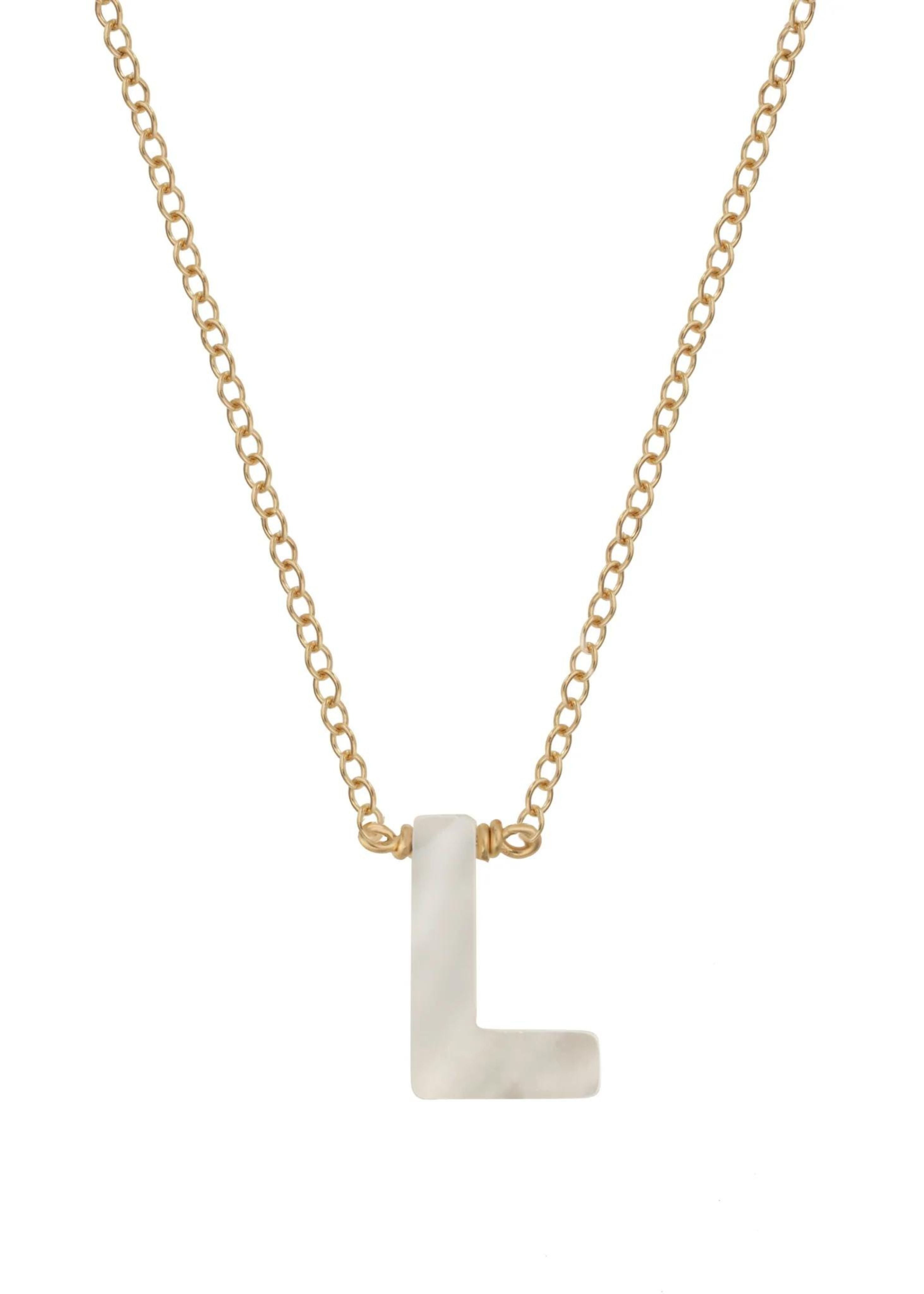 Dawn initial necklace